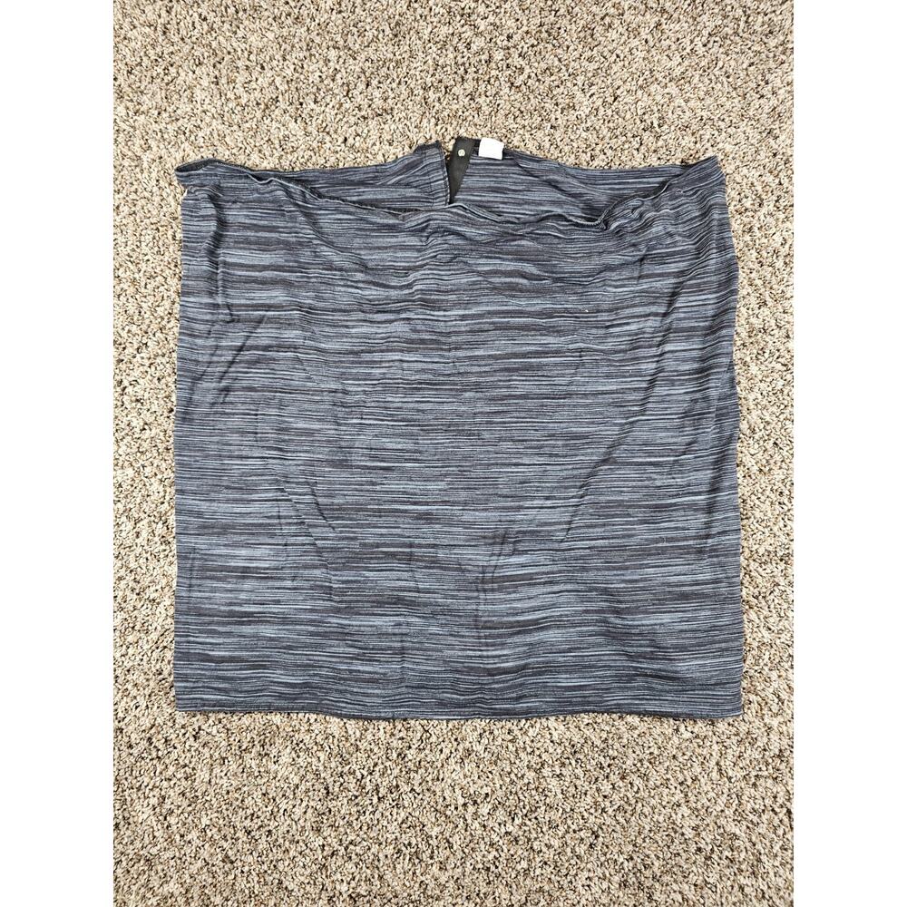 Champion OS One Size Infinity Scarf Shawl Jersey Knit Athletic Gray Black